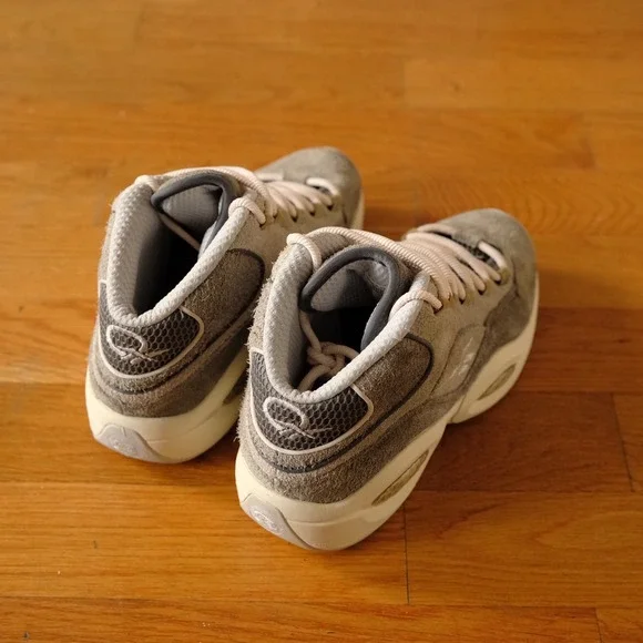 Reebok Question Mid Men's Suede Basketball Shoes Grey Size 10.5 Allen Iverson - Picture 5 of 7